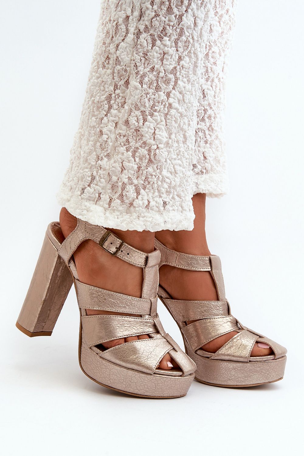 Heel sandals model 198400